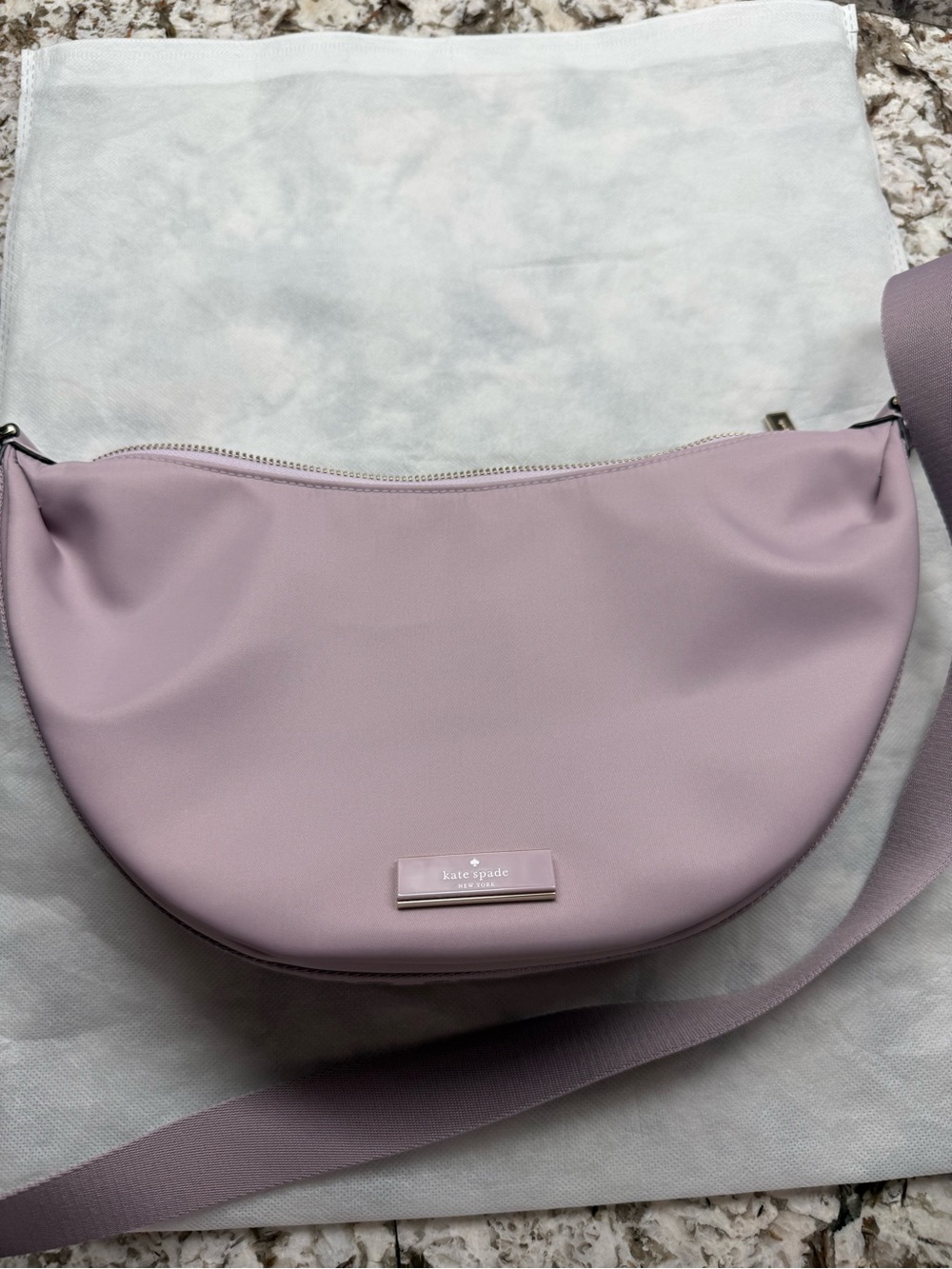 kate spade Lilac Crescent Crossbody Bag